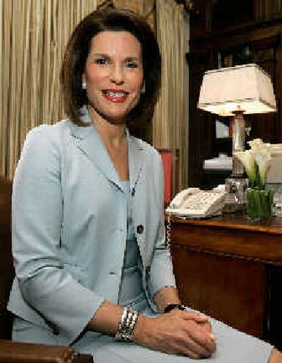 
Nancy  Brinker, founder of the Susan G. Komen Foundation, at her home in Palm Beach, Fla.
 (The Spokesman-Review)