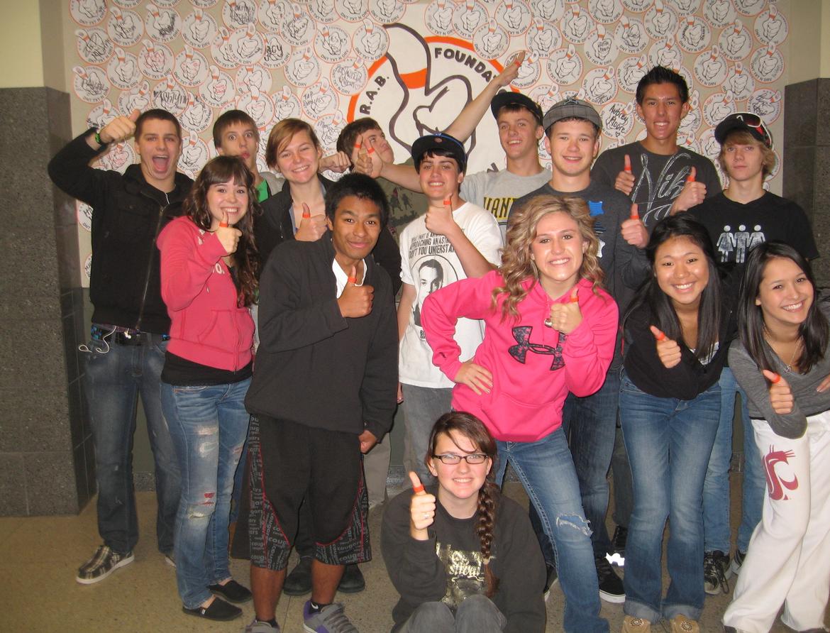 DECA students rally to end texting, driving