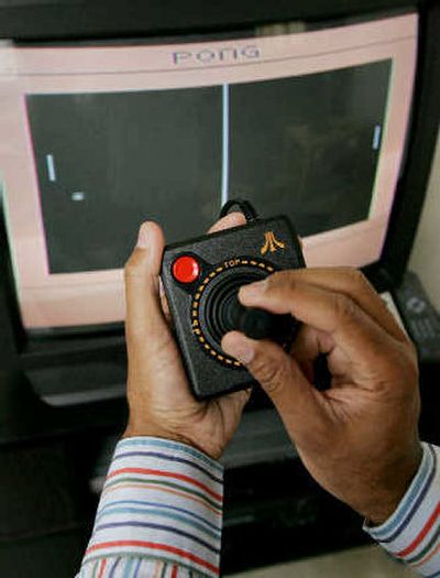
The new Atari Flashback 2 video game, featuring the game Pong. 
 (Associated Press / The Spokesman-Review)