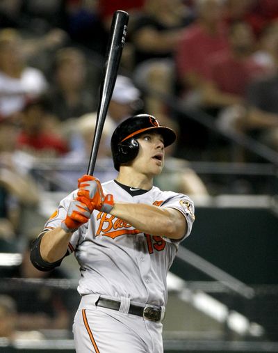 Baltimore first baseman Chris Davis is the major league home run leader with 47. (Associated Press)