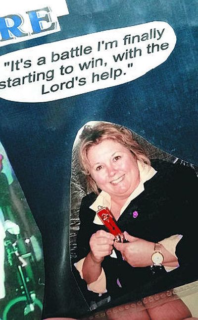 
In her scrapbook, Claire Fultz has a picture of herself at 224 lbs. She started the Prism weight loss plan at her church, Real Life Ministries. 
 (The Spokesman-Review)