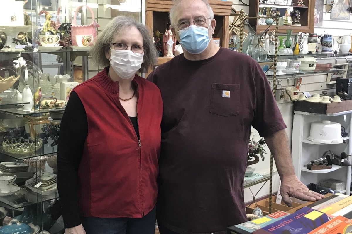 Deana and Jim Solomon, owners of the United Hillyard Antique Mall, have sold their building and are closing permanently on Monday.  (Nina Culver/For The Spokesman-Review)