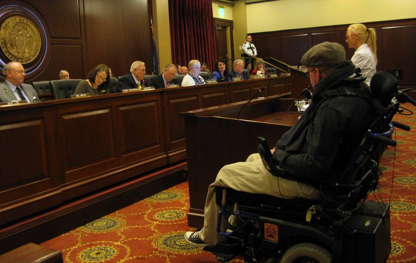 Randy Nielsen offers testimony to lawmakers on Friday (Betsy Z. Russell)