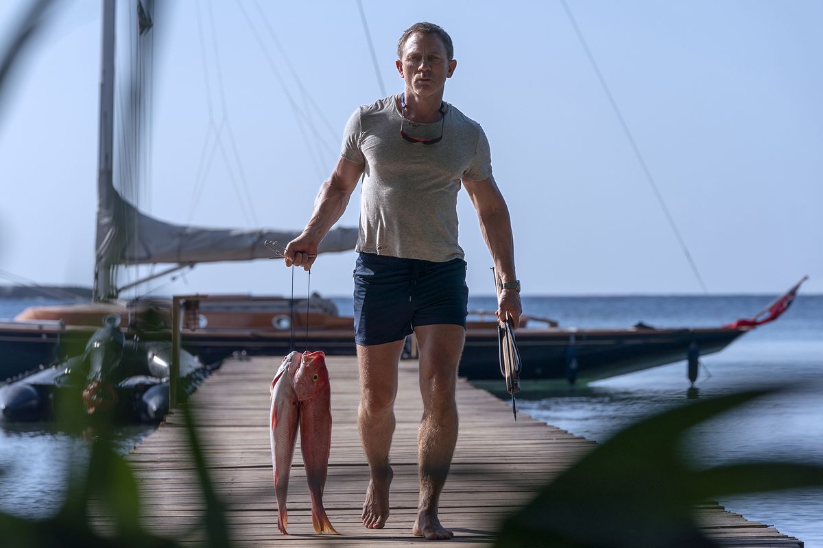 Daniel Craig in “No Time to Die,” his final outing as James Bond.   (Nicola Dove/Metro-Goldwyn-Mayer Studios)