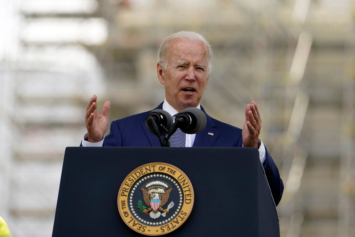 President Joe Biden speaks at the National Peace Officers