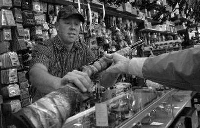 
In January, Idaho banned in-line muzzleloaders such as this one for use in special muzzleloader seasons. 
 (File / The Spokesman-Review)