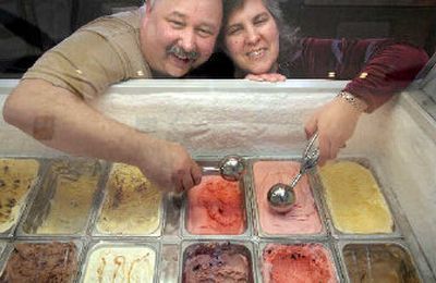
Fred and Gail Pollard recently opened Cheney Delights, where they serve homemade ice cream, gelato and baked goods. 
 (Holly Pickett / The Spokesman-Review)