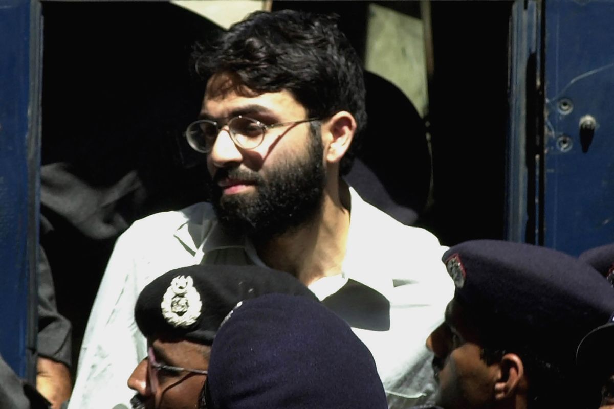 FILE - In this March 29, 2002 file photo, Ahmed Omar Saeed Sheikh, the alleged mastermind behind Wall Street Journal reporter Daniel Pearl