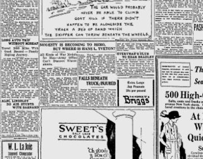 The Croix de Guerre (“with palms”) and the Médaille Militaire medals were sent from France to Spokane’s Army recruiting office for delivery to Private Hans L. Tveton. The problem was, nobody could find him. (The Chronicle archive)