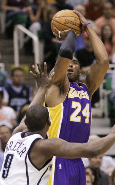 
Kobe Bryant and the Los Angeles Lakers are headed to the conference finals. Associated Press
 (Associated Press / The Spokesman-Review)