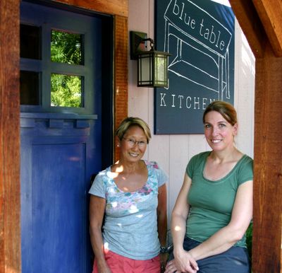 Karen Johnson and Julia Postlewait recently opened the Blue Table Kitchen. 