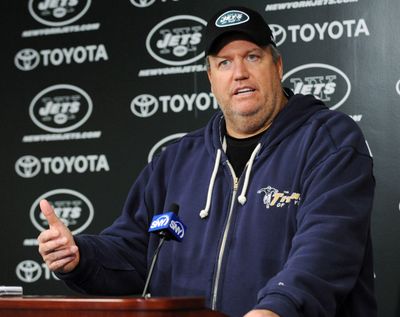 Jets coach Rex Ryan makes no apologies for speaking his mind: “I just build our guys up.” (Associated Press)