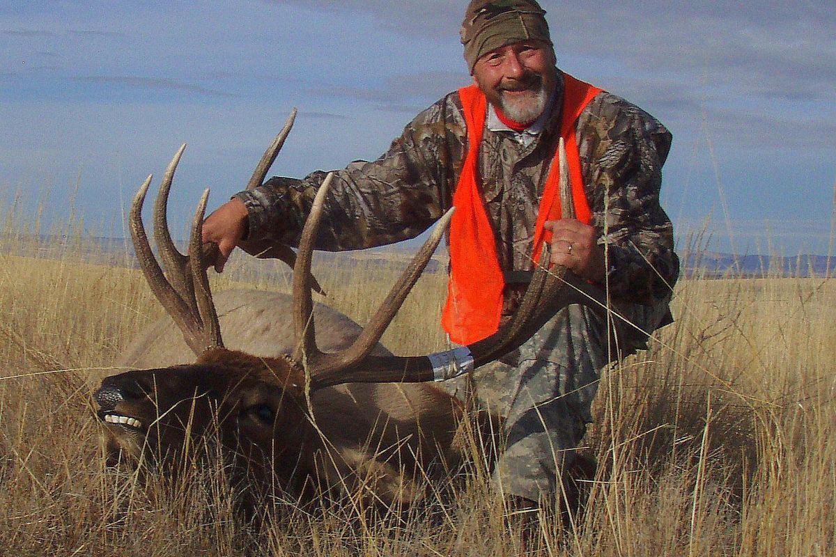 Stan Mrzygod of Spokane recovered from back surgery a few months before heading out to fill a coveted tag for a trophy bull elk in the Colockum Wildlife Area of Central Washington. (COURTESY / COURTESY PHOTO)