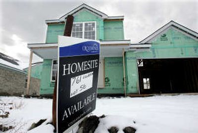 
A new house under construction at the Crosswinds Community in Detroit on Monday after the Commerce Department reported sales of new homes dropped last year to 774,000. Associated Press
 (Associated Press / The Spokesman-Review)