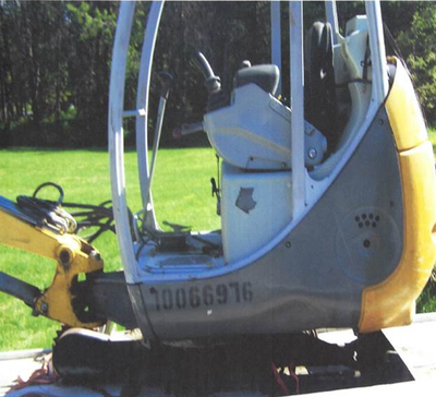 A 2004 GEHL Mini Excavator model G193 was reported stolen Saturday on the 3000 block of South Shore Diamond Lake Road in Newport. (Courtesy of Washington State Patrol)