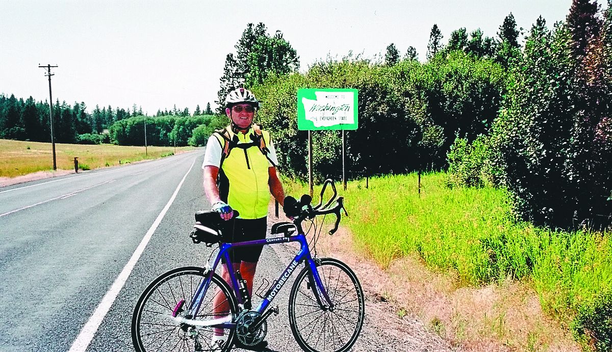 Bill Dennis left Texas on May 7 riding his bicycle, followed by a motor home driven by his wife, and arrived in Spokane on July 7. The trip was more than  2,400 miles and he typically biked 4 1/2 hours a day.Photo courtesy of family (Photo courtesy of family / The Spokesman-Review)