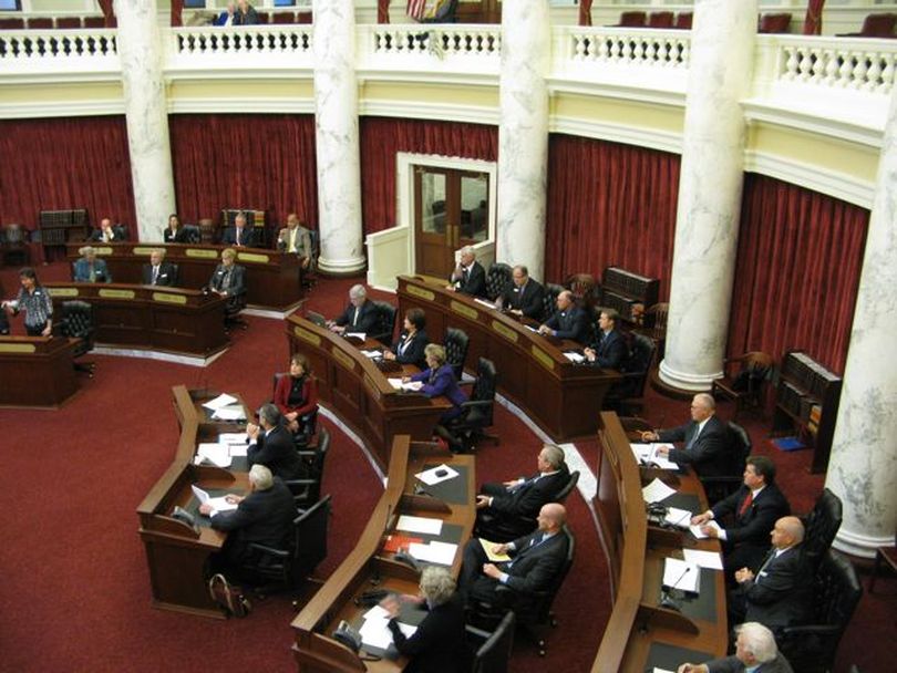 The Idaho Senate, organizational session, Thursday (Betsy Russell)