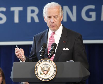Vice President Joe Biden speaks at a meeting of the middle class task force Tuesday.  (Associated Press / The Spokesman-Review)
