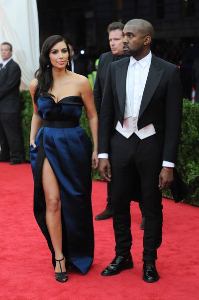Kim Kardashian and Kanye West arrive at The Metropolitan Museum of Art's Costume Institute benefit gala celebrating 