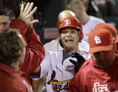 Cardinals catcher Yadier Molina went 3 for 4 with RBI double in NLCS win.