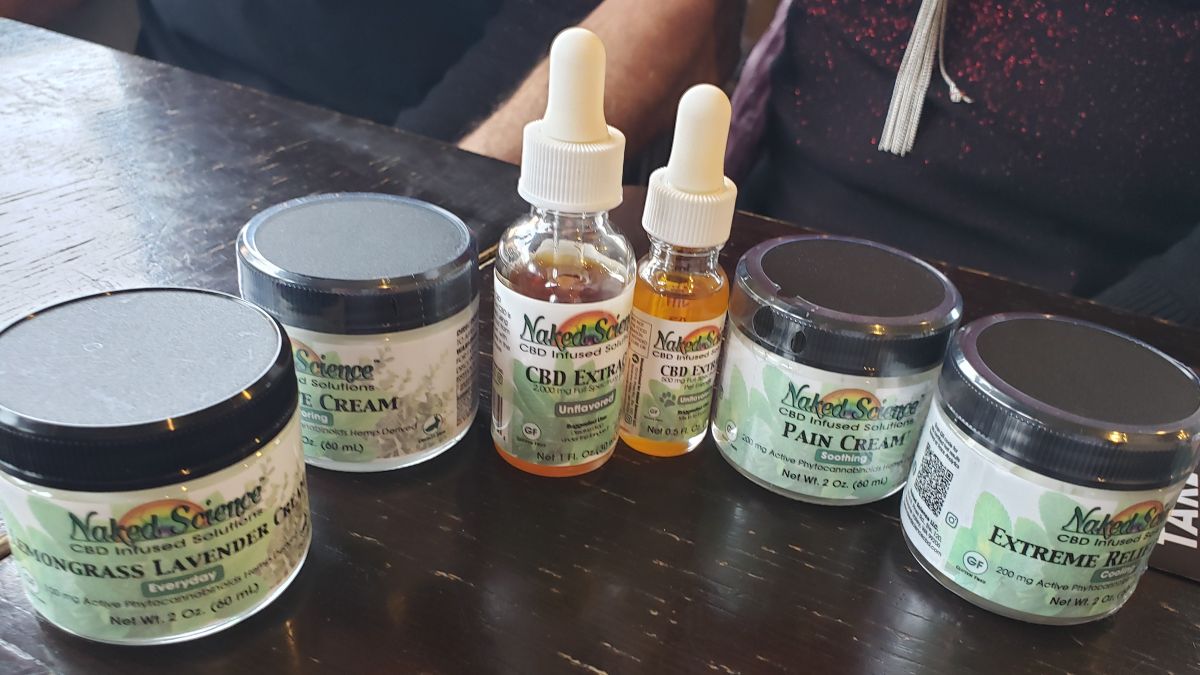 CBD products from Naked Science. (Joe Butler / EVERCANNABIS)