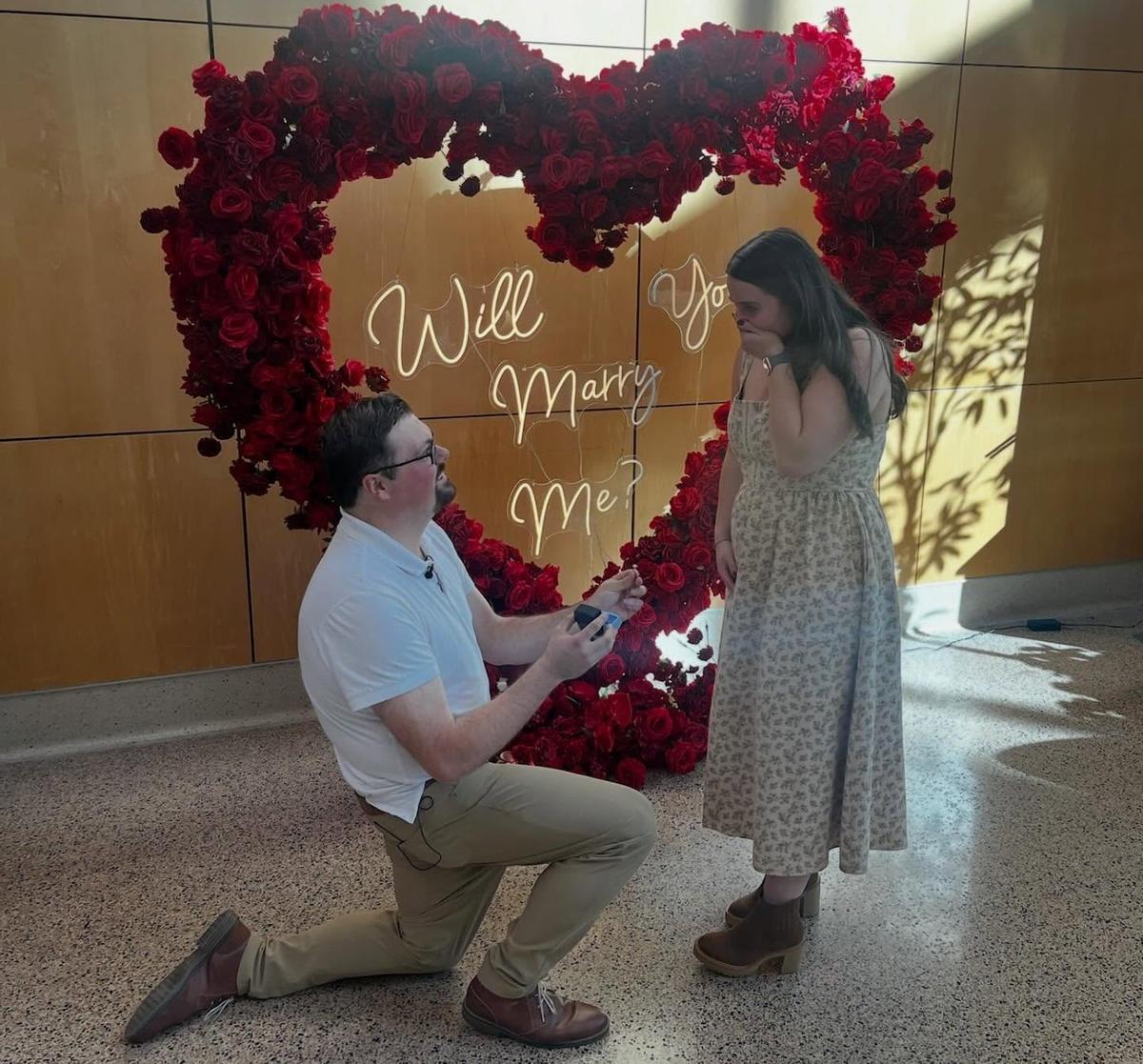 Zachary Zarembinski and Isabelle Richard got engaged last November in the hospital where they first met. (Courtesy of Zachary Zarembinski) 