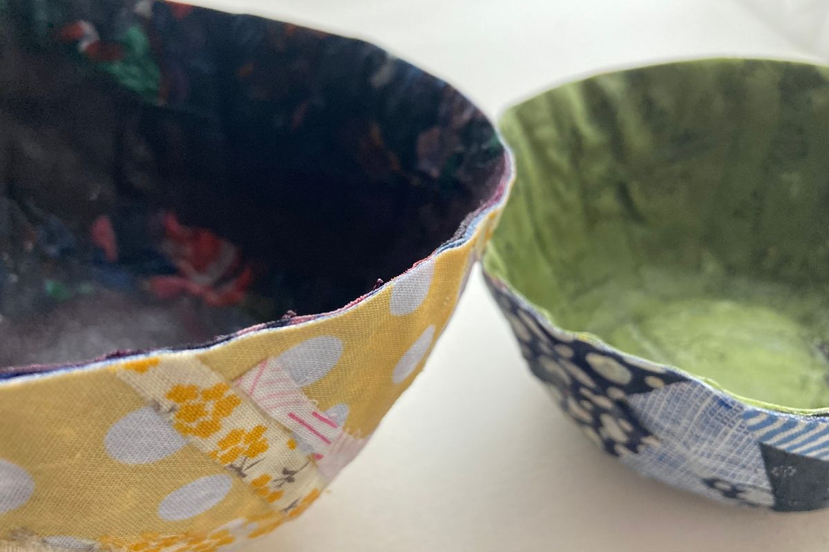 Upcycled Life: Fabric scrap bowls