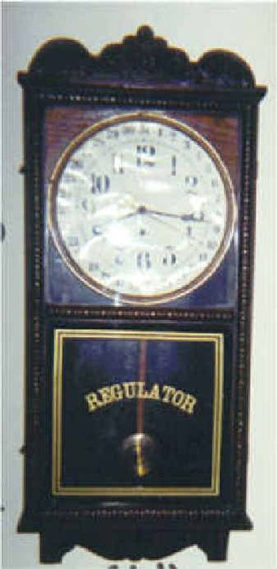 
This is a World War I-era Waterbury regulator clock. The Crane pattern style is worth about $500  to $600.
 (The Spokesman-Review)