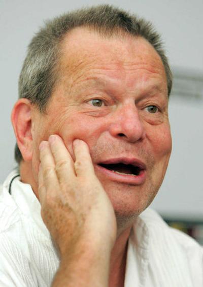 
U.S.-born British director Terry Gilliam, awarded the Leopard of Honour for his lifetime achievement, speaks at the 58th International Film Festival in Locarno, Switzerland. 
 (Associated Press / The Spokesman-Review)