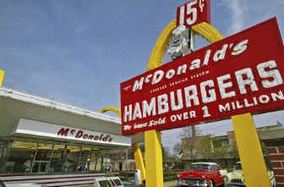 
The site of Ray Kroc's first McDonald's franchise, which opened on April 15, 1955, is now a museum in Des Plaines, Ill.
 (Associated Press / The Spokesman-Review)