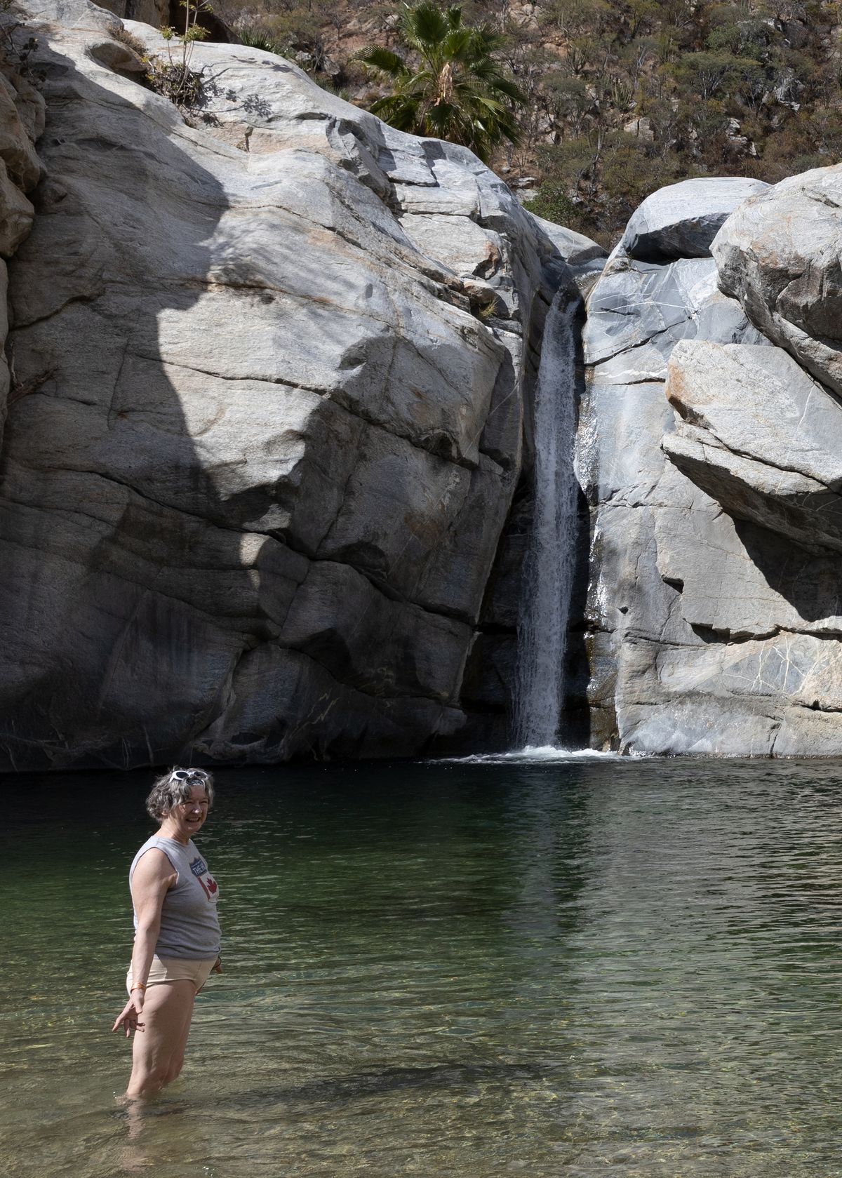 The hike to the waterfall is the highlight of a trip to the Sol del Mayo biosphere reserve, near Santiago, Los Cabos, Mexico. (Steve Haggerty/TNS)  (Steve Haggerty/TNS/TNS)