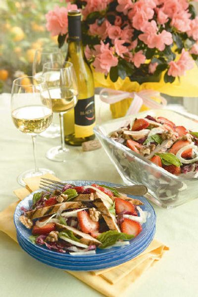 
Try a new menu idea for summer occasions – by pairing sweet bites with savory sips. 
 (Black Opal Wines and California Strawberry Commission / The Spokesman-Review)