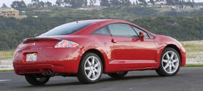 
Fitted to its new platform, the '06 Eclipse finds new purpose in life. It's larger, more comfortable and, by consensus, better looking than its predecessors. Once prone to overstatement, it has matured into a graceful yet powerful form.  
 (The Spokesman-Review)