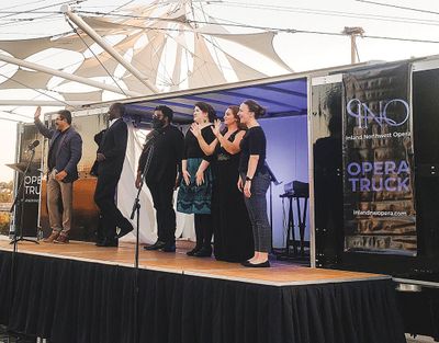 The Inland Northwest Opera often performed in parks and other locations using its “opera truck.” The opera announced last month that it was ceasing operations because of financial problems.  (Spokesman-Review photo archives)
