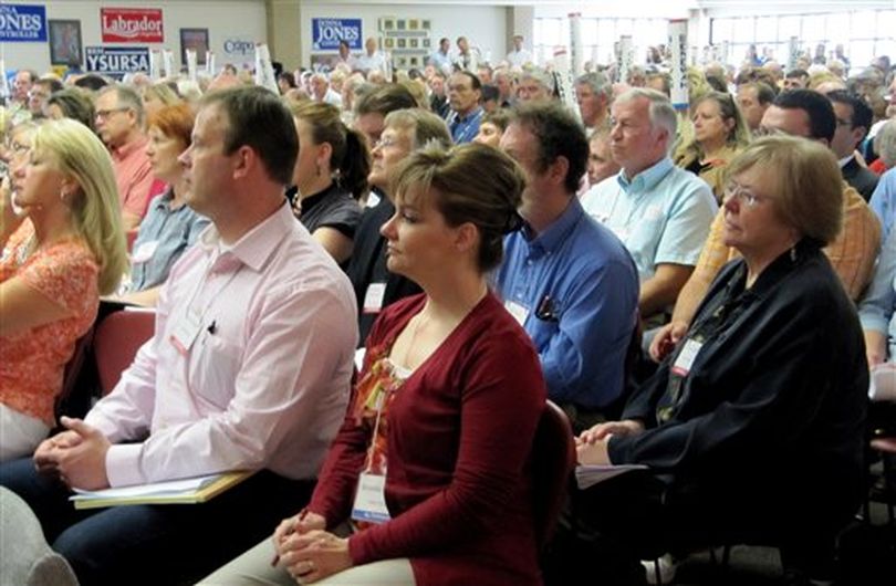 Delegates gather at the Idaho Republican Party Convention in Idaho Falls on Saturday, June 26, 2010.  (Jessie Bonner / AP Photo)