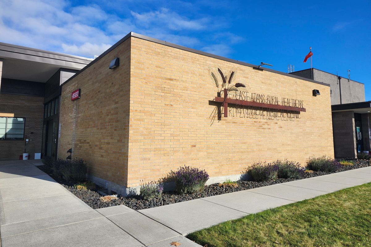 East Adams Rural Health Care hospital building on November 15, 2025.  (Amanda Sullender / The Spokesman-Review)
