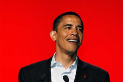 
Sen. Barack Obama, D-Ill., on Saturday addresses the General Synod of the United Church of Christ in Hartford, Conn.Associated Press
 (Associated Press / The Spokesman-Review)