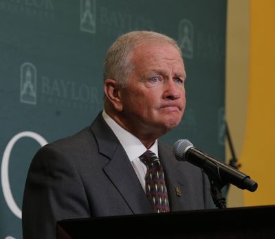 Baylor interim head football coach Jim Grobe, 64, previously coached at Wake Forest. (Rod Aydelotte / Associated Press)