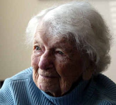 
Florence Abrahamson's 102 years have included service to her nation as a factory worker during both world wars. 
 (Associated Press / The Spokesman-Review)