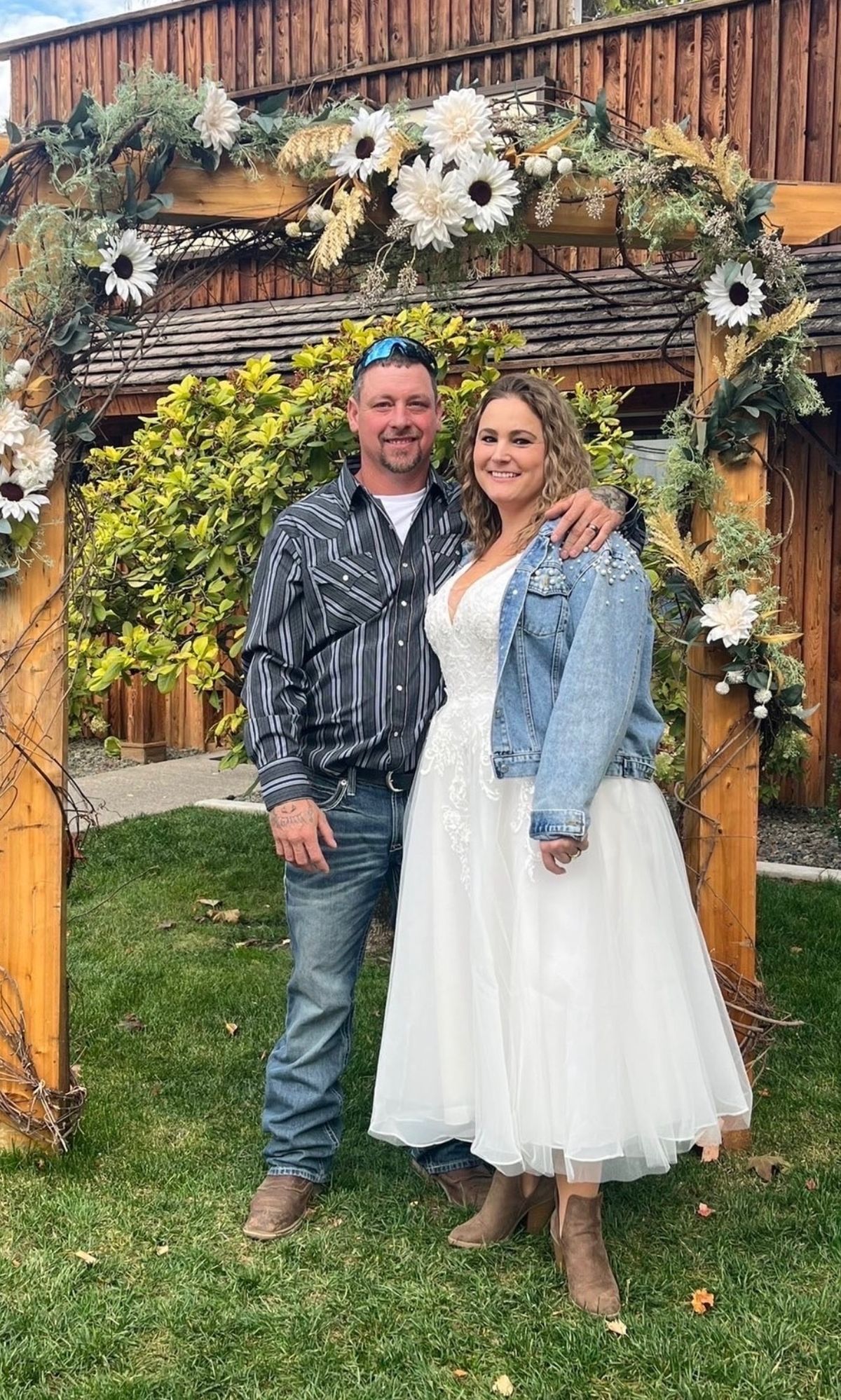 Dusty Ryder and his wife, Kristi Warren, married six months ago. Ryder, 41, was struck by an alleged drunk driver, 37-year-old Keainna M. Cox, Saturday night in north Spokane while riding his motorcycle with his 18-year-old son and his son’s friend. Ryder died Tuesday at the hospital. Cox is facing a vehicular homicide charge. (Courtesy)