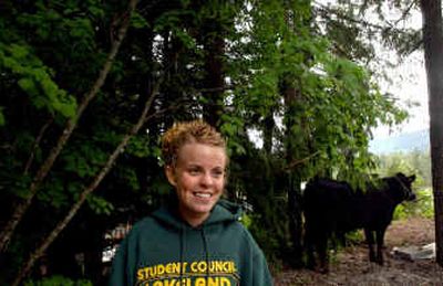 
Lakeland High School senior Anna Williams of Twin Lakes is very involved with the local 4-H club. Her  project this year is a beef steer. Lakeland High School senior Anna Williams of Twin Lakes is very involved with the local 4-H club. Her  project this year is a beef steer. 
 (Kathy Plonka/Kathy Plonka/ / The Spokesman-Review)