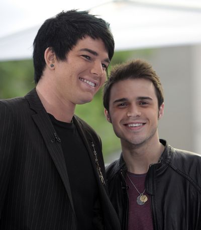 Kris Allen, right, winner of the “American Idol” television show, and runner-up Adam Lambert, appear on the NBC “Today” television program in New York Thursday.  (Associated Press / The Spokesman-Review)