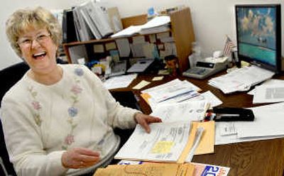 
Judy Hollenbeck, Rathdrum's city clerk and treasurer , is retiring after 16 years of service. 
 (Kathy Plonka / The Spokesman-Review)
