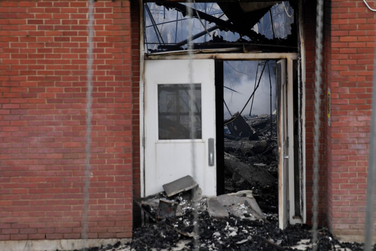 Almira Elementary School destroyed by fire Oct. 13, 2021 The