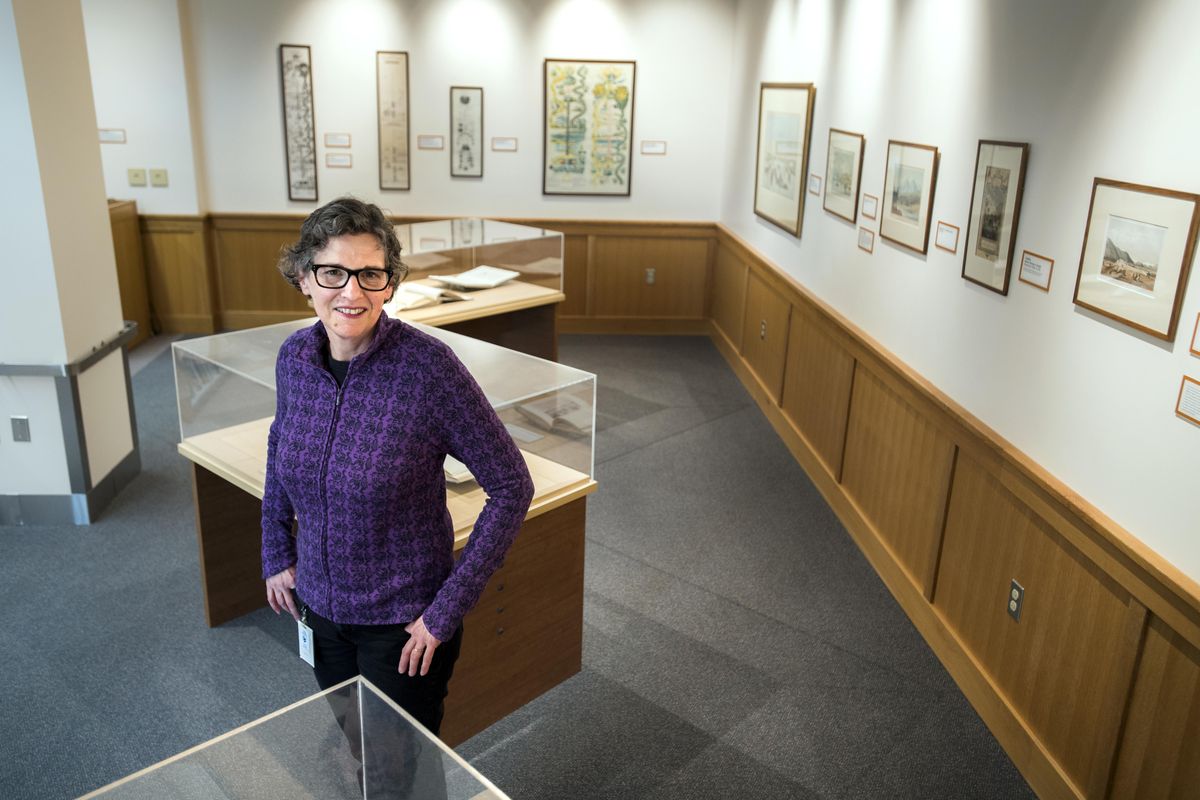 Riva Dean is the Northwest Room librarian at the Spokane Public Library. (Dan Pelle / The Spokesman-Review)