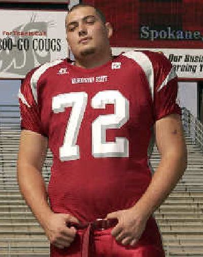 Andy Roof is the starting guard  for the Washington State Cougars
 (WSU photo / The Spokesman-Review)