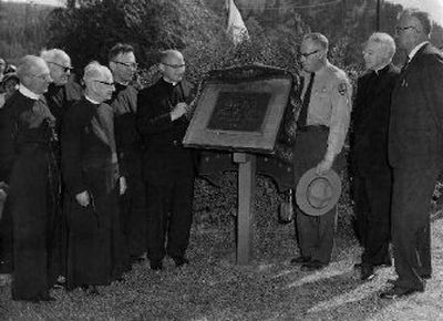 
In addition to the Feast of Assumption in 1963, the designation of the Cataldo Mission as a National Historic Landmark was also cause for celebration.  
 (Photo archive/ / The Spokesman-Review)