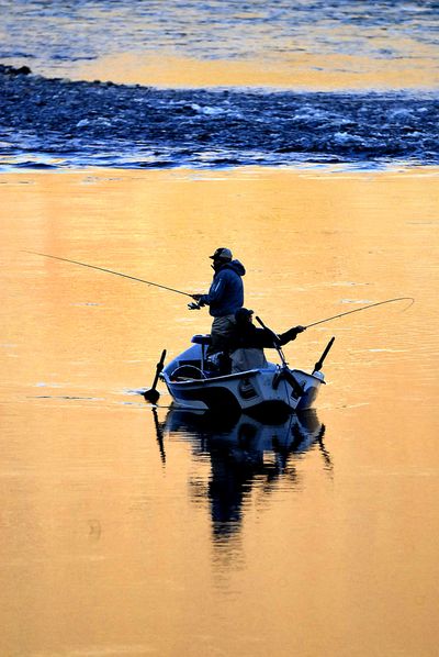 Steelheaders fish the Clearwater River near Lewiston. (Associated Press / The Spokesman-Review)