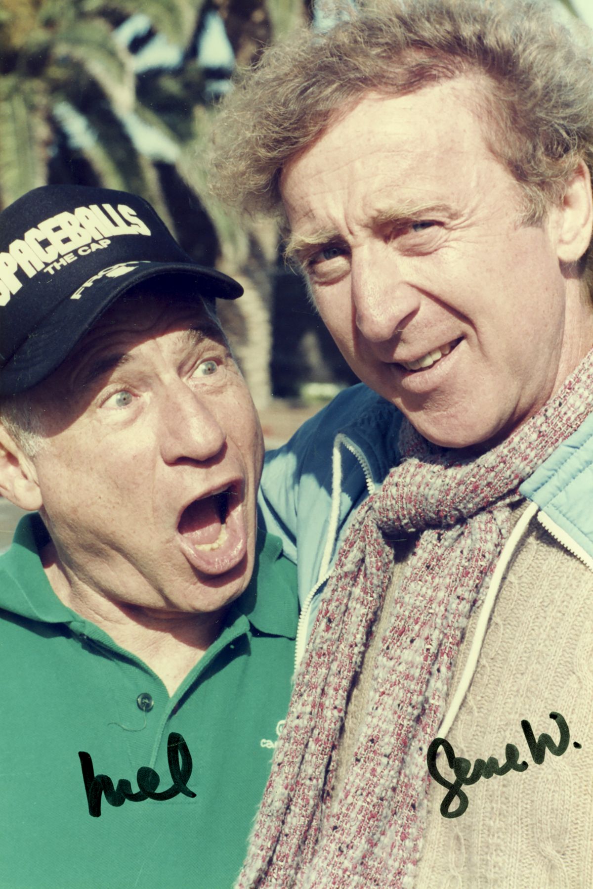 An undated photo provided by Mel Brooks shows him with Gene Wilder, who starred in "The Producers," "Young Frankenstein" and "Blazing Saddles." Brooks -- who will hit the century mark in June and whose titanic career includes playing an ancient man with a thick Jewish accent answering questions about subjects like the invention of fire (credit goes to a guy named Murray) -- is donating his personal archives to the National Comedy Center in Jamestown, N.Y. (Mel Brooks via The New York Times) -- NO SALES; FOR EDITORIAL USE ONLY WITH NYT STORY SLUGGED BROOKS ARCHIVES BY JASON ZINOMAN FOR MAY 13, 2026. ALL OTHER USE PROHIBITED. --  (MEL BROOKS)