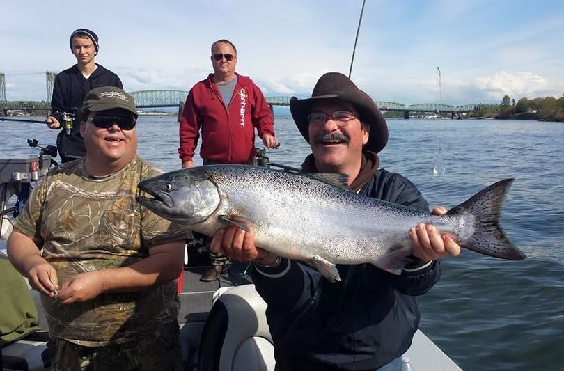 Bright spring chinook have been caught in the Lower Columbia during extended seasons. (Toby Wyatt / Reel Time Fishing)